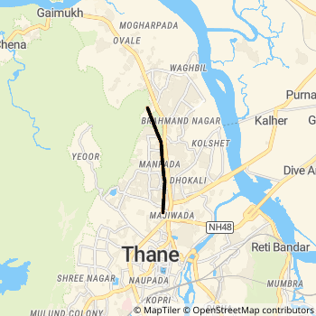 54 route map