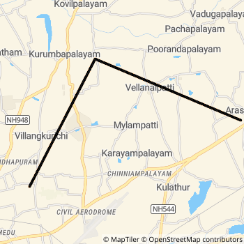 45D route map